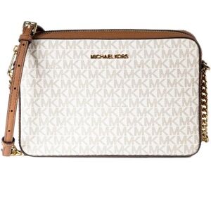 Michael Kors White and Tan Women's Bag